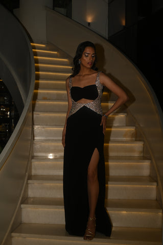 Crystal Embellished Gown