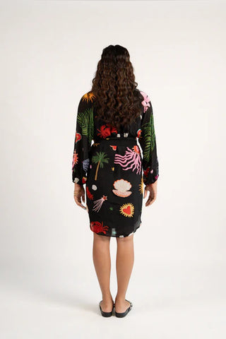 Marine shirt dress