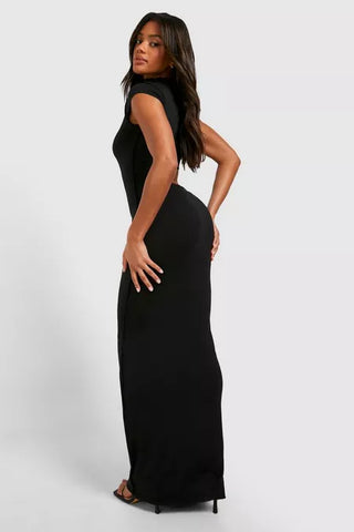 Nova Exposed Seam Cut-Out Maxi Dress