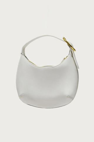 Buckle Strap Faux Leather Bag