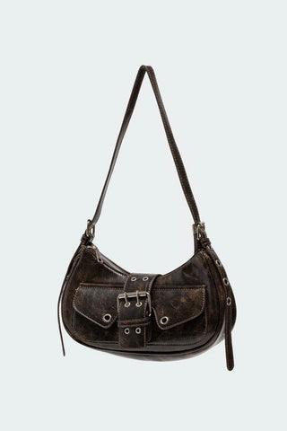 Vintage Charm Buckle Tote