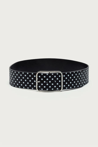Chunky Polka Dot Faux Leather Belt