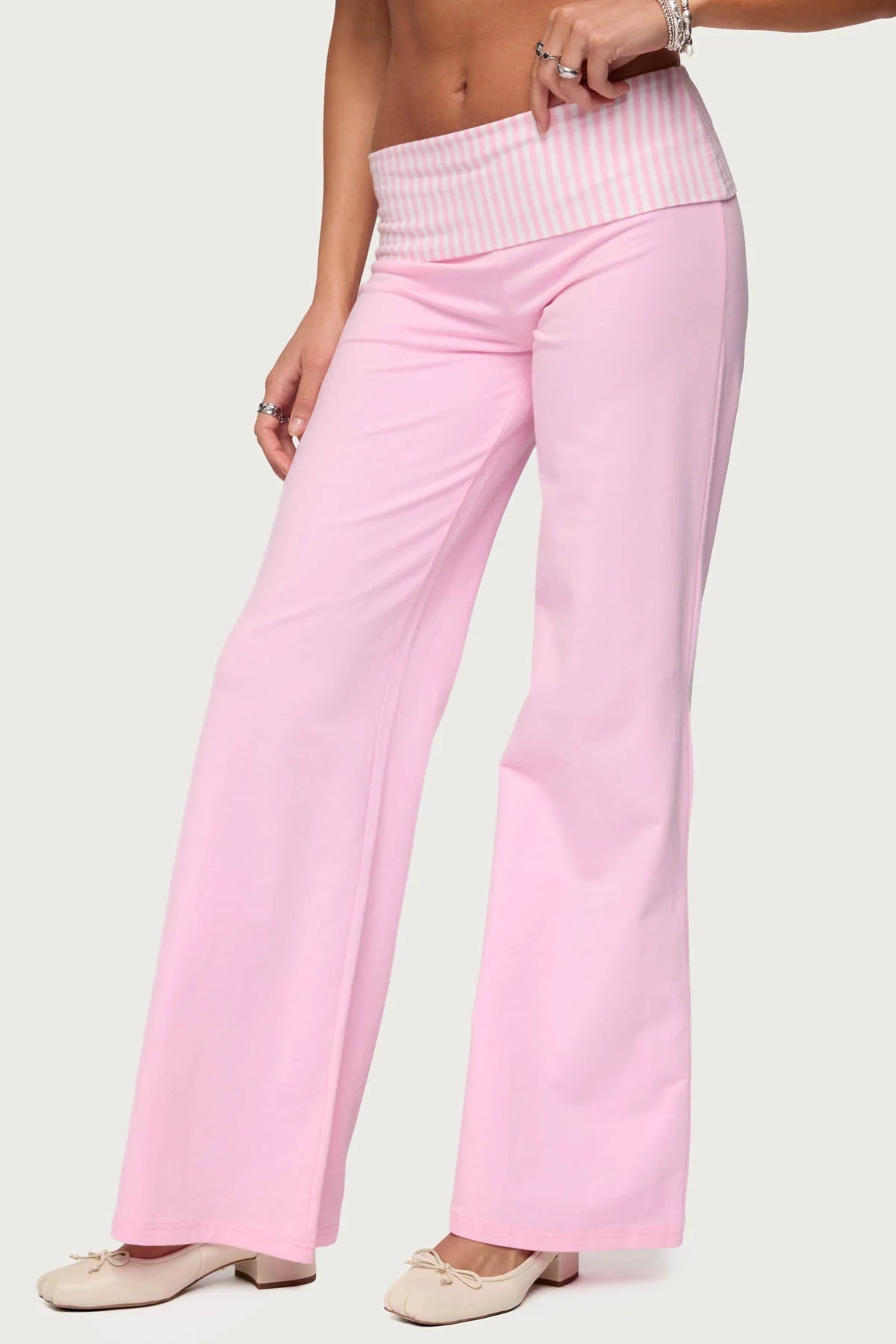 Seychelles Striped Fold Over Pants