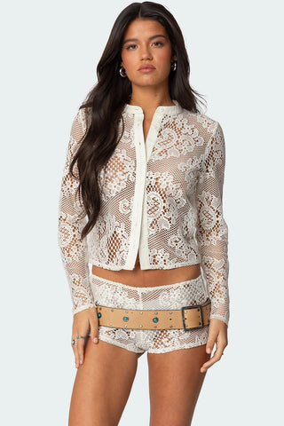 Peyson Veil Sheer Top