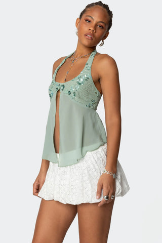Starlit Chiffon Top