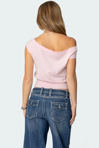 Michaela Luxe Off-Shoulder Top