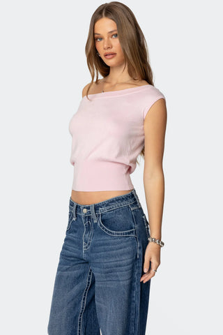 Michaela Luxe Off-Shoulder Top