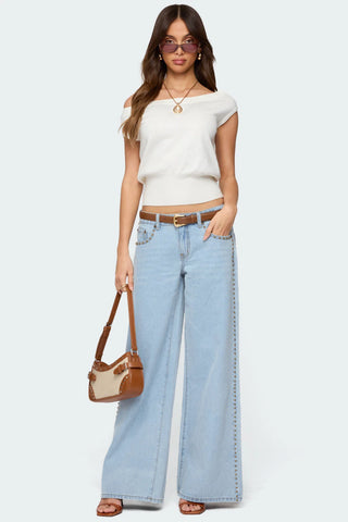 Michaela Luxe Off-Shoulder Top