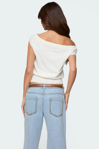 Michaela Luxe Off-Shoulder Top
