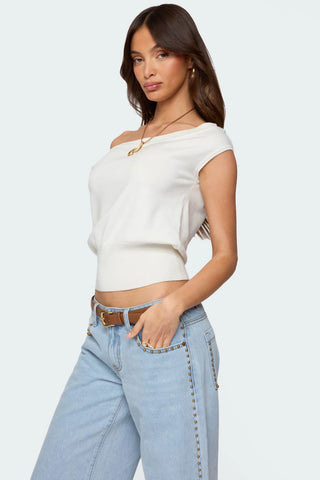 Michaela Luxe Off-Shoulder Top