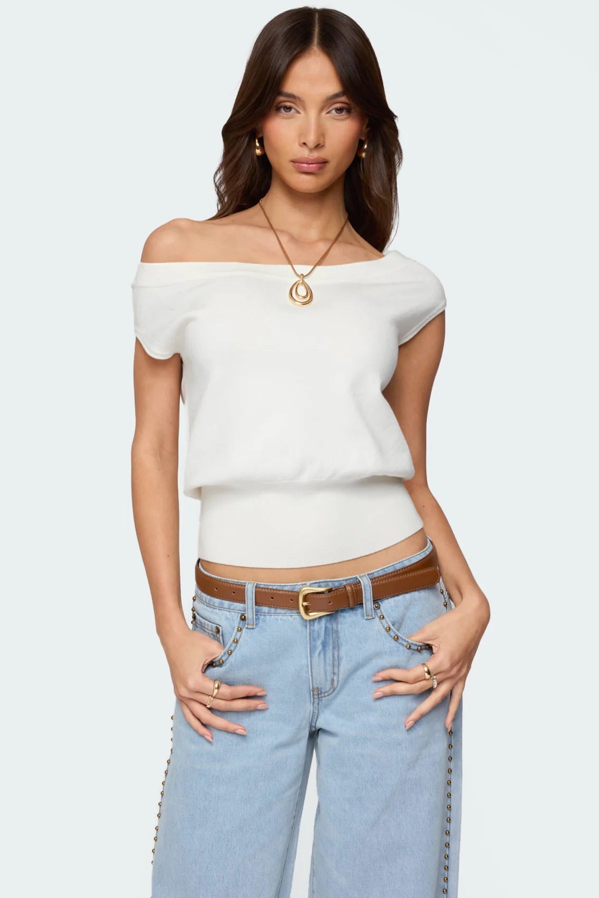Michaela Luxe Off-Shoulder Top