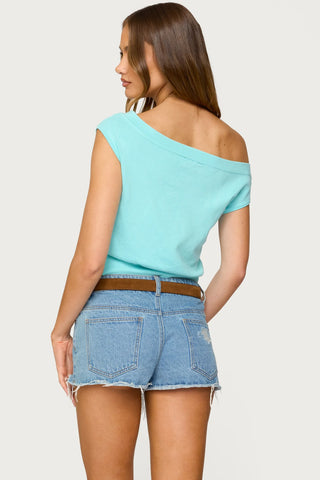 Michaela Luxe Off-Shoulder Top