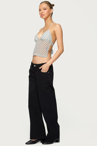 Dotty Drape Top
