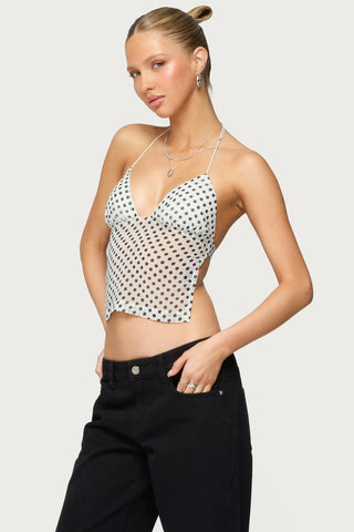Dotty Drape Top