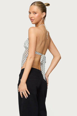 Dotty Drape Top