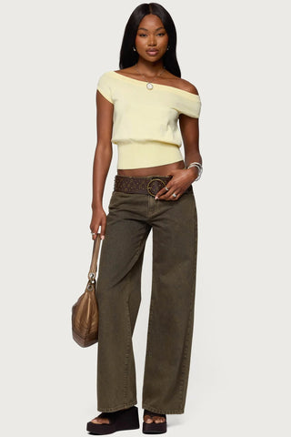 Michaela Luxe Off-Shoulder Top