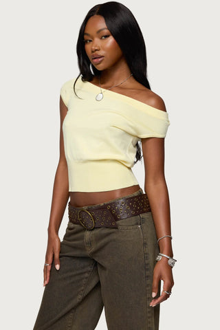 Michaela Luxe Off-Shoulder Top