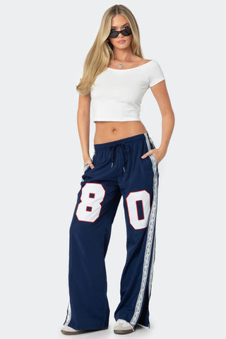 Retro Vibe Nylon Track Pants