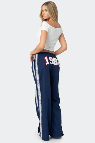 Retro Vibe Nylon Track Pants