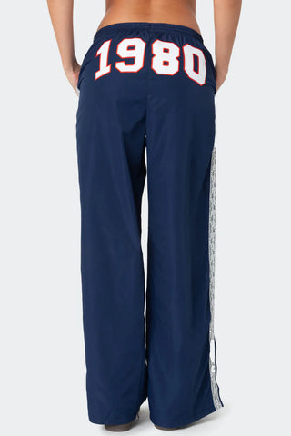 Retro Vibe Nylon Track Pants