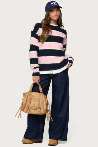 Marlow Striped Knit Sweater