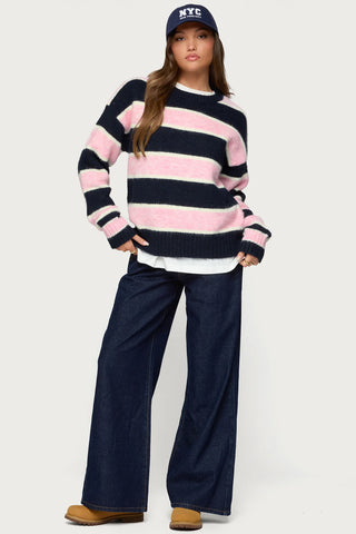 Marlow Striped Knit Sweater