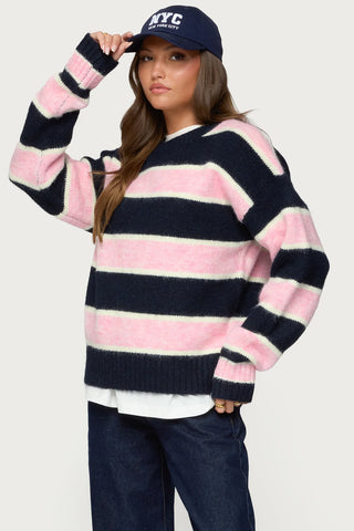 Marlow Striped Knit Sweater