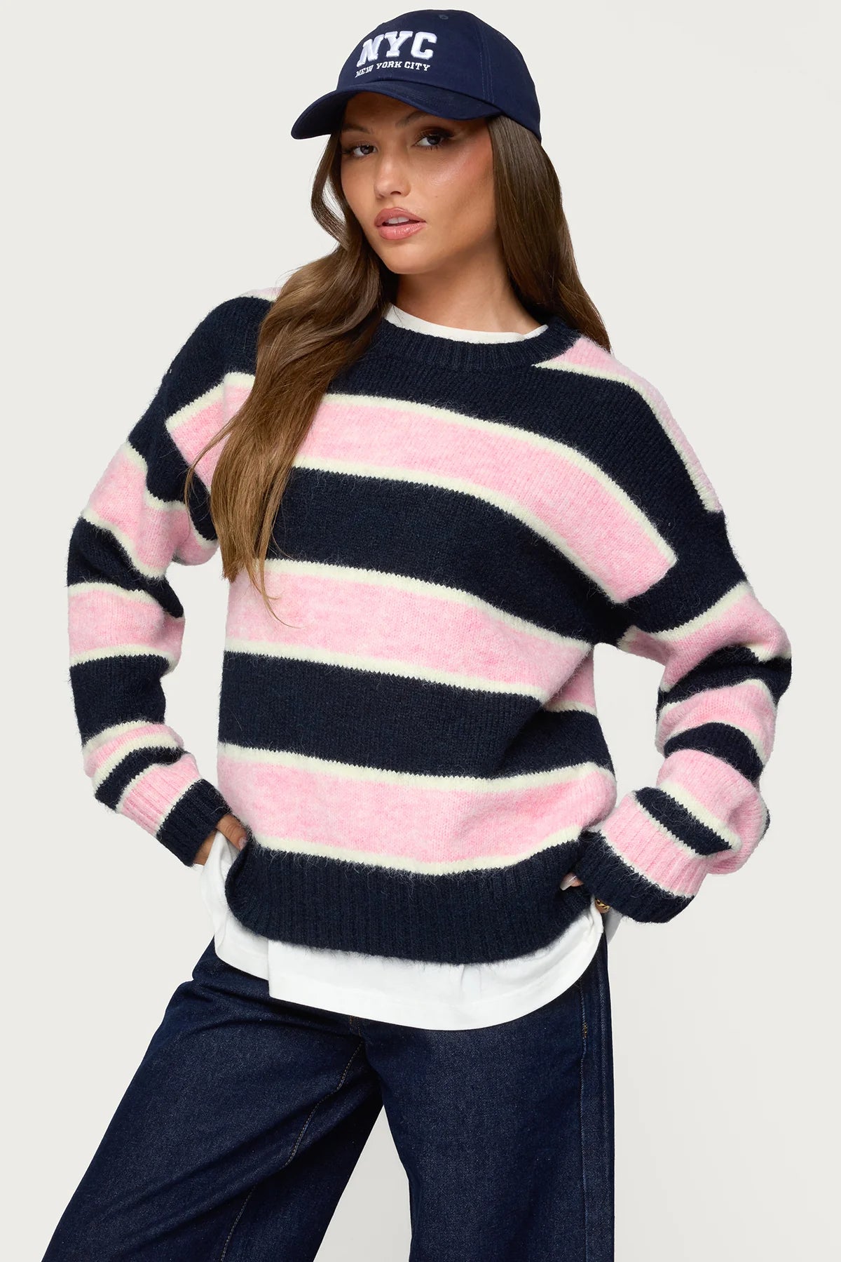 Marlow Striped Knit Sweater