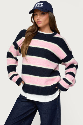Marlow Striped Knit Sweater