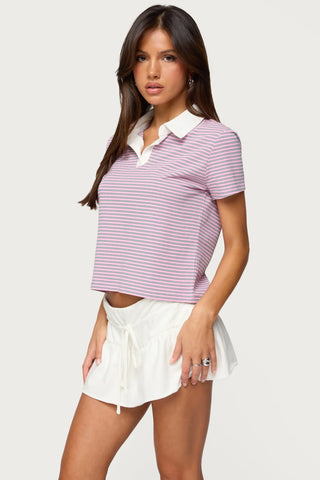 Lennie Striped Polo Top