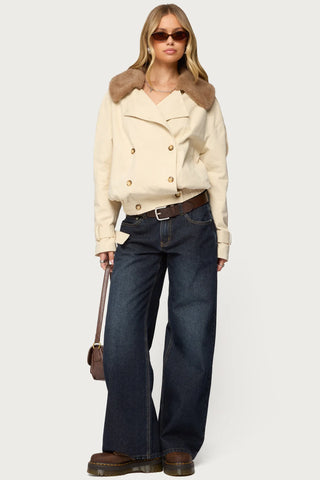 Rogue Distressed Low-Rise Jeans
