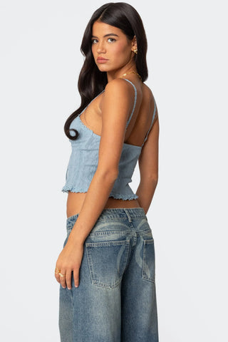 Knitted Lace Tank Top