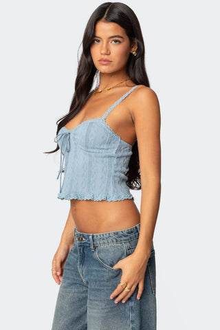 Knitted Lace Tank Top