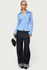 Pinstripe Tailored Button Up Shirt