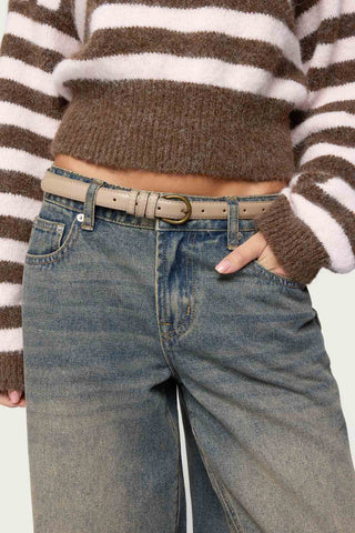 Goldey Faux Leather Belt