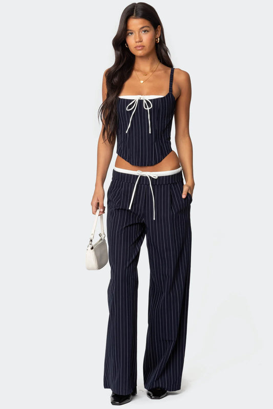 Peekstripe Drawstring Pants