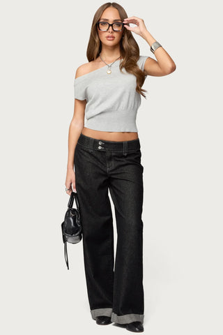 Michaela Luxe Off-Shoulder Top