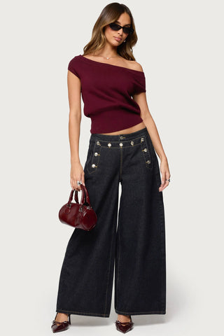 Michaela Luxe Off-Shoulder Top