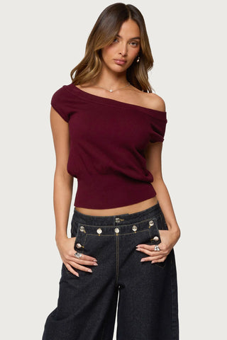 Michaela Luxe Off-Shoulder Top