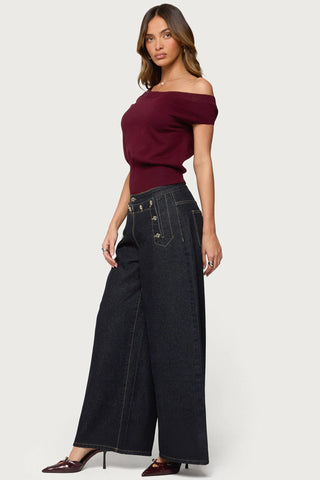 Michaela Luxe Off-Shoulder Top