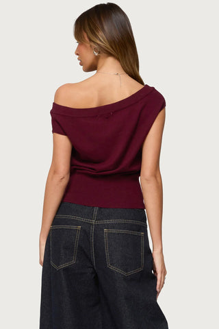 Michaela Luxe Off-Shoulder Top
