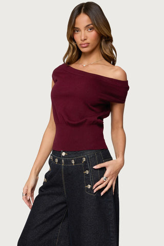 Michaela Luxe Off-Shoulder Top