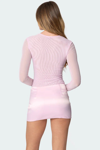 Rosé Mesh Bodysuit