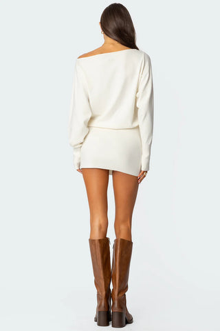 Celeste Off-Shoulder Knit Dress