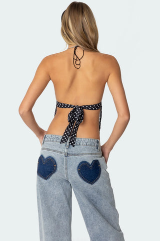 Dotty Drape Top