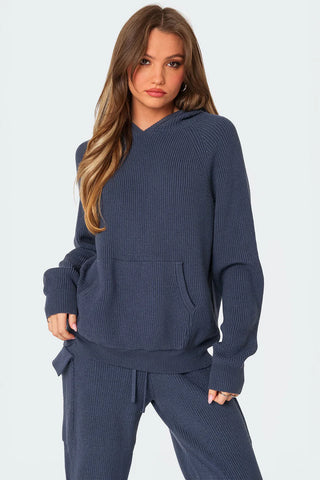 Cozy Knit Oversized Hoodie