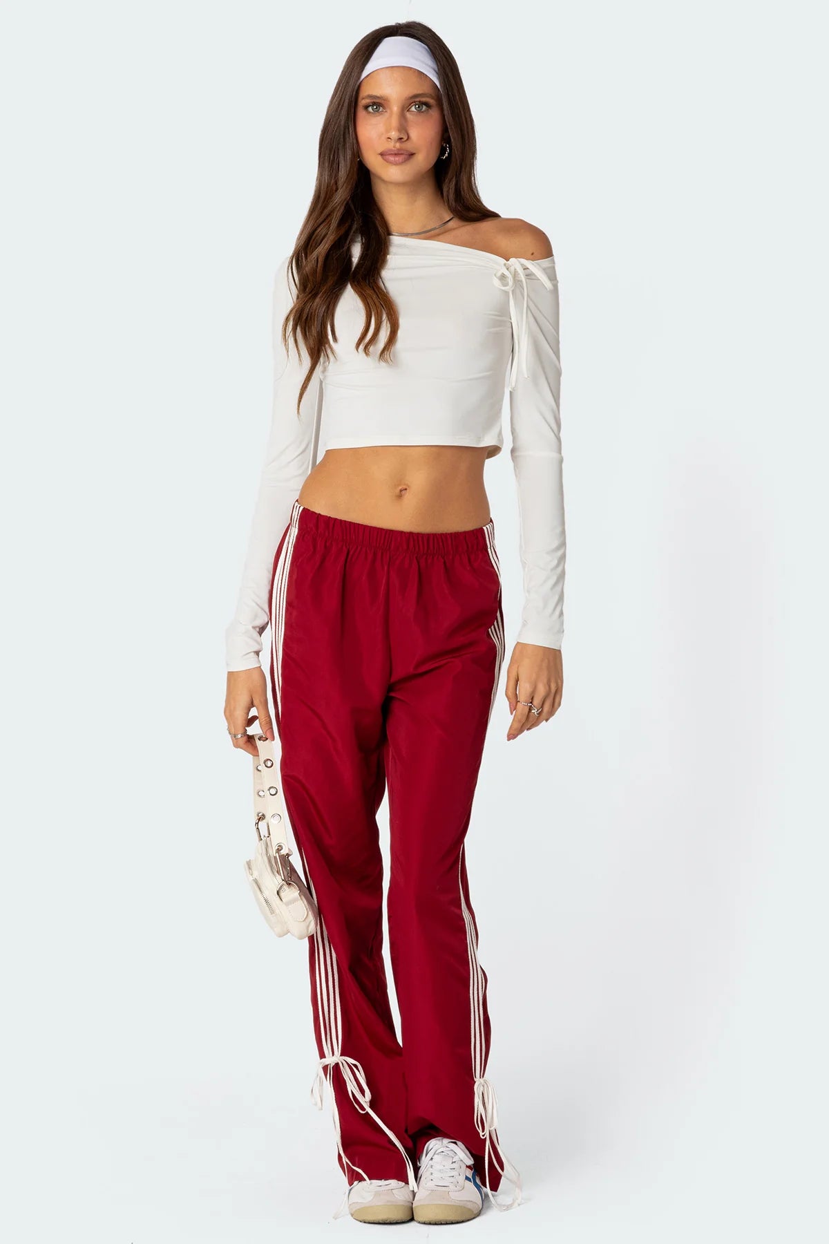 Ribbon jogger pants shop
