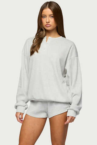 Baila Waffle Henley Top