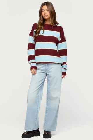 Marlow Striped Knit Sweater