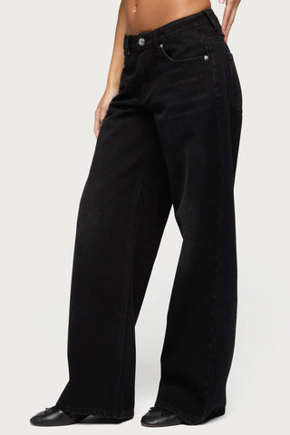 Rogue Distressed Low-Rise Jeans